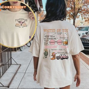 Wasted On You Morgan Wallen Cowboy Girls Two Sieds Shirt