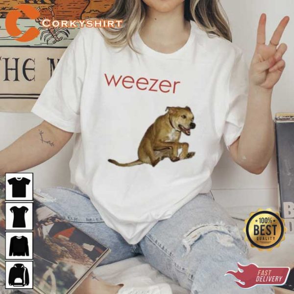 Weezer Album Cover Doggo Funny Designed T Shirt For Fans