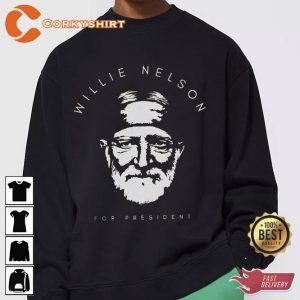 Willie For President Tee3