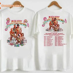 World Tour Red Hot Chili Peppers Band 2 Sides Shirts