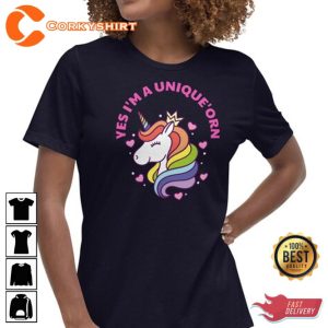 Yes I Am Unique Orn LGBTQ Gay Pride Month 2023 T-Shirt1