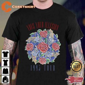 Yous Your Illusion Guns N Roses Vintage 1993 Tour Unisex T-Shirt1