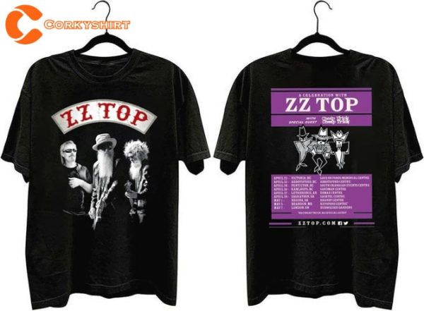 ZZ Top With Special Guest Cheap Trick 2023 Tour T-Shirt Anniversary Gift For Fans