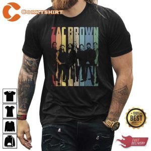 Zac Brown Band Tour 2023 Retro Vintage T-Shirt