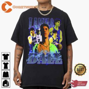 Lamelo Ball Charlotte Hornets American Basketball Vintage Style Inspired Tshirt