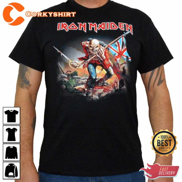 Unique IRON MAIDEN The Trooper Men’s T-Shirt