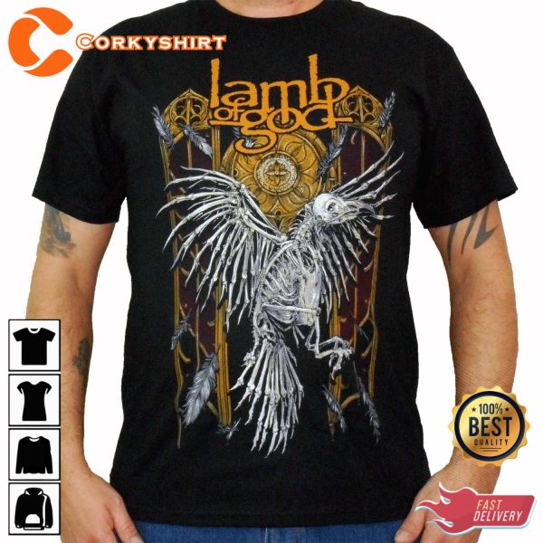 Official LAMB OF GOD Crow Men’s T-Shirt