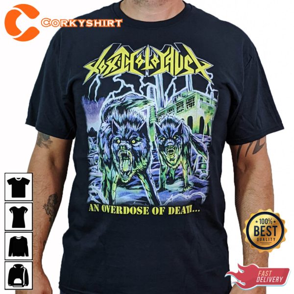 Unique TOXIC HOLOCAUST Overdose Of Death Men’s T-Shirt