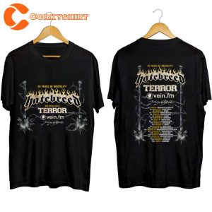 20 Years Of Brutality Tour Hatebreed Fan Concert T-Shirt