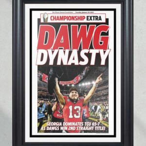 2023 Georgia Bulldogs Dawg Dynasty College Football UnFramed Poster