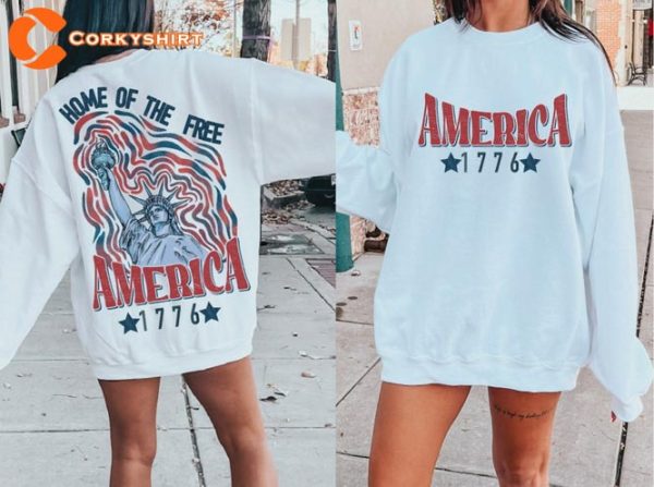4th Of July America Home Of The Free 1776 T-Shirt