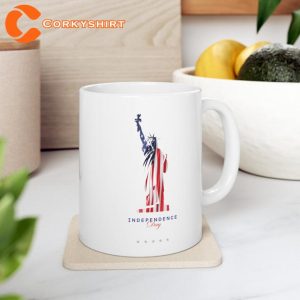 4th of July Gift for Independence Day Celebration Ceramic Mug