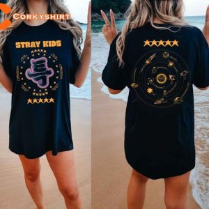 5 Star Stray Kids Maxident Felix New Album T-Shirt