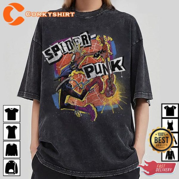 Across the Spider-Verse Spider Punk 2023 Marvel Spidey Shirt