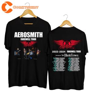 Aerosmith 2023 2024 Peace Out Farewell Tour Band T-shirt