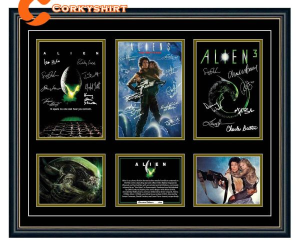 Alien Original Trilogy 1979 1992 Signed Thank You For The Memories Poster