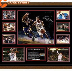 Allen Iverson Philadelphia 76ers Signed Thank You For The Memories Poster