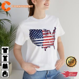 American Flag 4th of July Patriotic T-Shirt