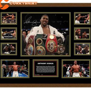 Anthony Joshua 2018 Signed Thank You For The Memories Poster