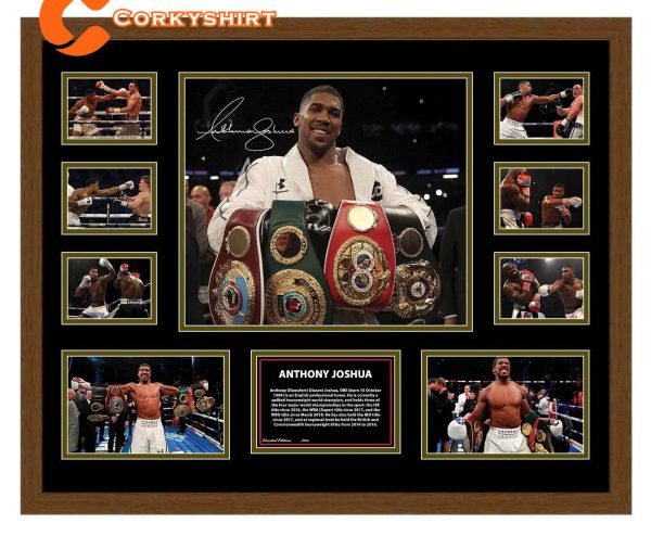 Anthony Joshua 2018 Signed Thank You For The Memories Poster