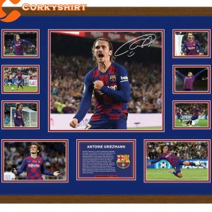 Antoine Griezmann 2019 Barcelona Fc Thank You For The Memories Poster