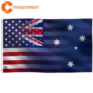 Australian And American Hybrid Flag
