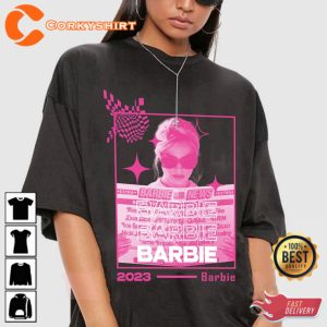 Barbie 2023 Live Action Margot Robbie Tour Shirt