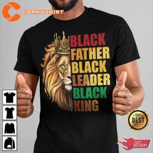 Black Father Quotes King Leader Classic T-Shirt