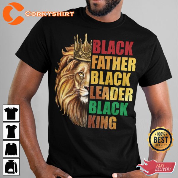 Black Father Quotes King Leader Classic T-Shirt