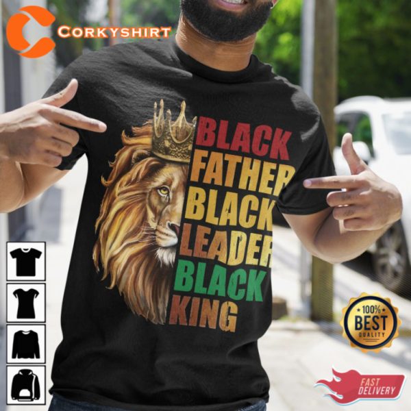 Black Father Quotes King Leader Classic T-Shirt