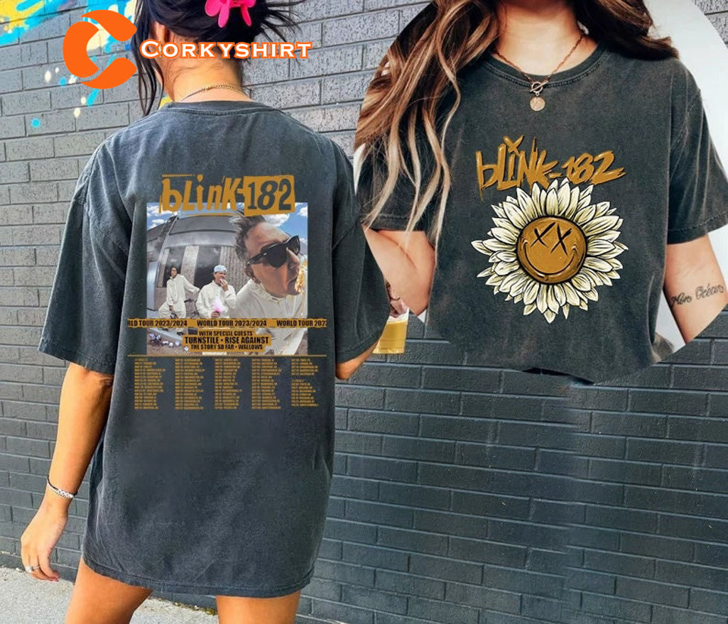 Blink 182 World Tour 2023 Shirt Vintage Blink Shirt Retro 1