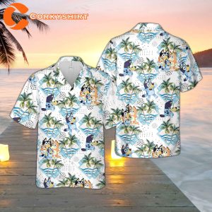 Bluey Family Fan Gifts Hawaiian Shirt