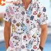 Bluey Characters Birthday Party Hawaiian Shirt