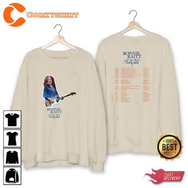 Bonnie Raitt 2023 Perfect Concert Gift Unisex Shirt For Passionate Fans