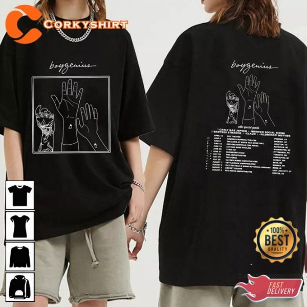 Boygenius Reset Concert Tour 2023 Rock Band Fan Shirt For Fan Concert Gift