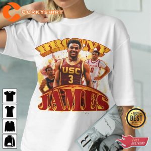 Bronny James Basketball Lebron James Trending Streetwear T-Shirt