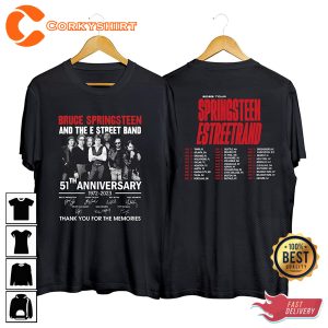 Bruce Springsteen And The E Street Band 2023 Tour 51th Anniversary Shirt