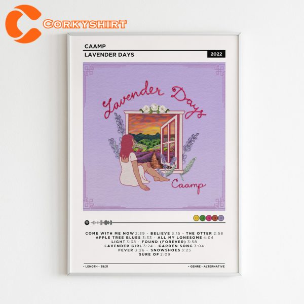 CAAMP Songs Lavender Days Album Tracklist Poster