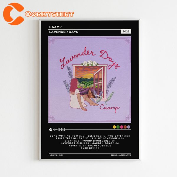 CAAMP Songs Lavender Days Album Tracklist Poster