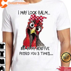 Chicken Animal Meme Funny Cult Gamer T-Shirt