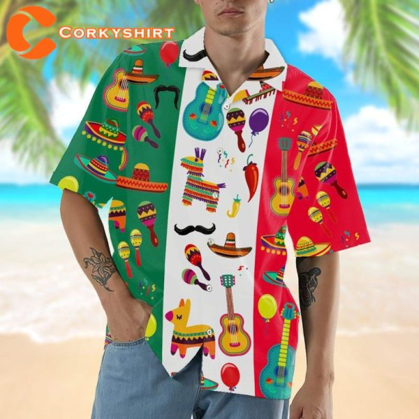 Cinco De Mayo Mexican Fiesta Cactus Sombrero Spicy Hawaiian Shirt