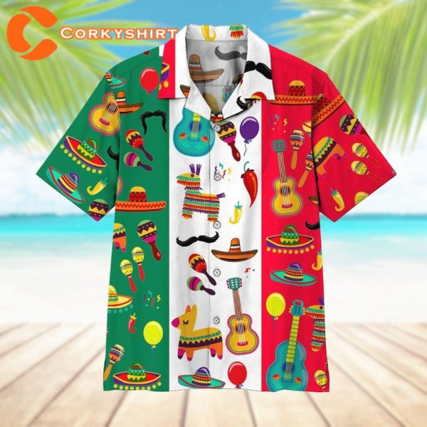 Cinco De Mayo Mexican Fiesta Cactus Sombrero Spicy Hawaiian Shirt