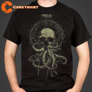 Cthulhu Cultist Lovecraft Call Of Cthulhu Inspired Horror Themed T-Shirt