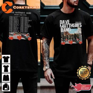 Dave Matthews Band Summer Tour 2023 Concert Fans T-Shirt
