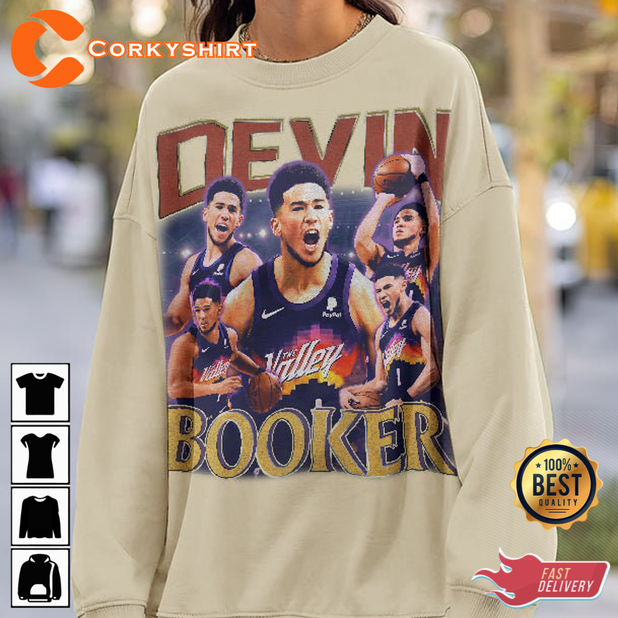 Devin Booker Shirt Vintage 90S Bootleg Retro Basketball Fan - Anynee