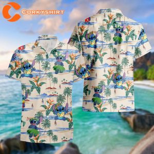 Disney Aloha Stitch Ohana Means Family Disney Gift Hawaiian Shirt