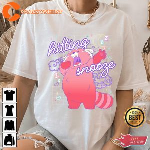 Disney-And-Pixars-Turning-Red-Hitting-Snooze-Cute-T-shirt-1
