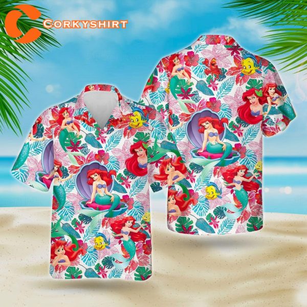 Disney Ariel Princess Hawaiian Shirt