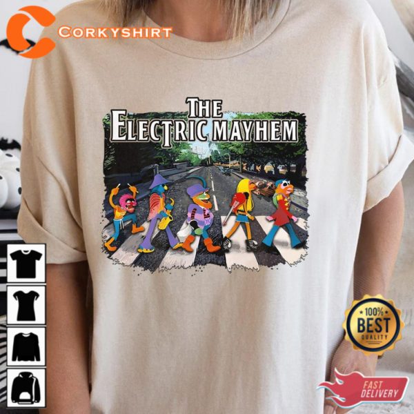 Disney Muppets Abbey Road Dr Teeth and The Electric Mayhem Unisex T-Shirt