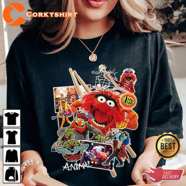 Disney Muppets Animal Dr Teeth and the Electric Mayhem T-Shirt